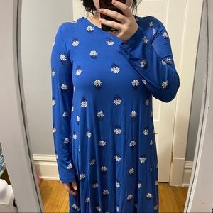 Long sleeve, jersey-knit floral old navy dress💙